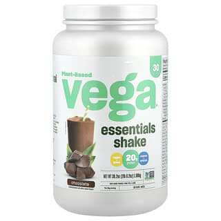 Vega, Plant-Based Essentials Shake, Chocolate, 2 lb 6.2 oz (1.08 kg)