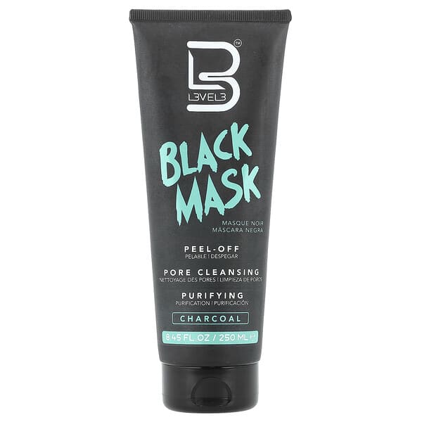 Level 3, 블랙 마스크, 숯, 250ml(8.45fl oz)