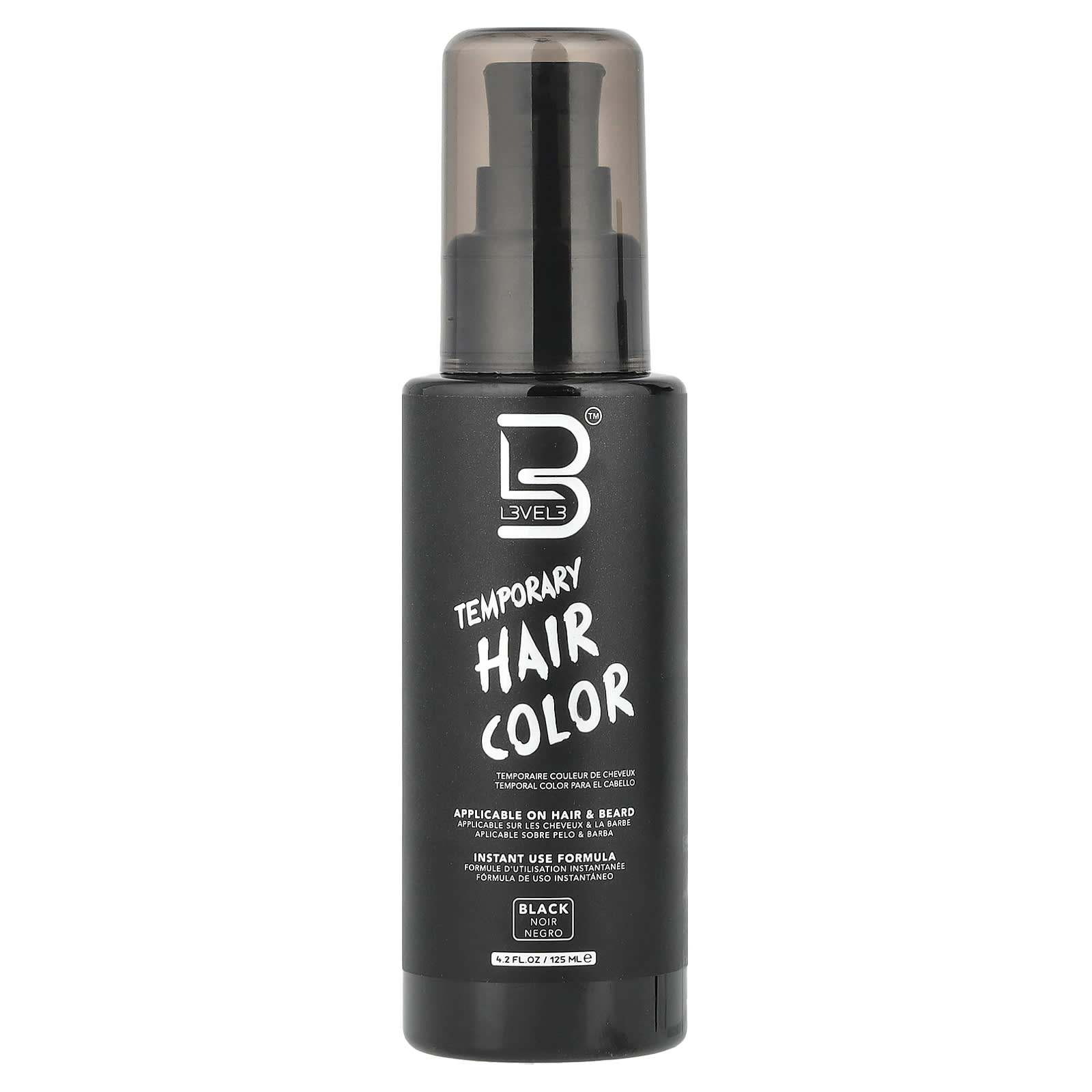 テンポラリーヘアカラー、ブラック、125ml（4.2液量オンス）