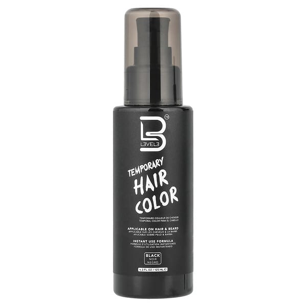 Level 3, 短期染髮劑，黑，4.2 液量盎司（125 毫升）