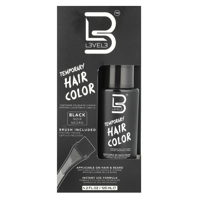 テンポラリーヘアカラー、ブラック、125ml（4.2液量オンス）