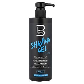 Level 3, Shaving Gel, Aqua, 16.9 fl oz (500 ml)