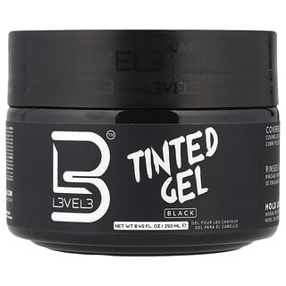 Level 3, Gel con color, Negro, 250 ml (8,45 oz. líq.)