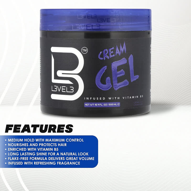 Cream Gel, Infused with Vitamin B5, 16.9 fl oz (500 ml)