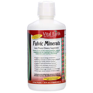 Vital Earth Minerals, Minerales fúlvicos, 946 ml (32 oz. Líq.)
