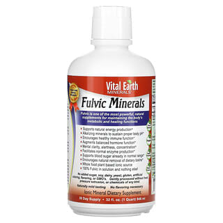 Vital Earth Minerals, Minéraux fulviques, 946 ml