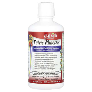 Vital Earth Minerals, Fulvic Minerals, 32 fl uncia (946 ml)