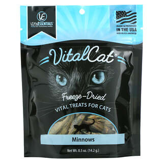 Vital Essentials, Vital Cat, сублимированные лакомства, пескарь, 14 г (0,5 унции)