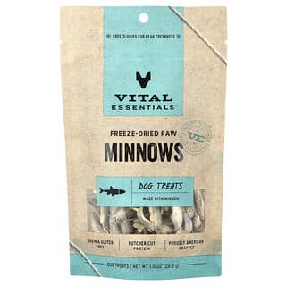 Vital Essentials, Freeze Dried Raw Dog Treats, Minnows, 1 oz (28.3 g)