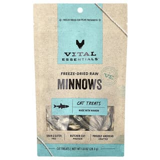 Vital Essentials, Freeze-Dried Raw Cat Treats, Minnows, 1 oz (28.3 g)