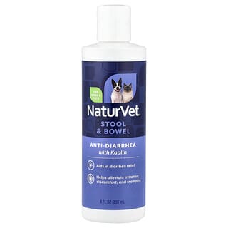 NaturVet, Anti-Diarrhea, Diarrhea Aid + Kaolin, For Dogs & Cats, 8 fl oz (236 ml)
