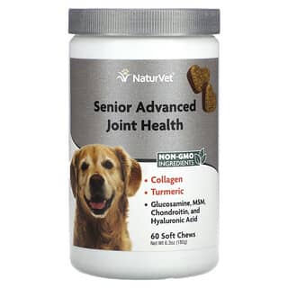 NaturVet, Senior Advanced Joint Health, For Dogs, 60 Soft Chews, 6.3 oz (180 g)