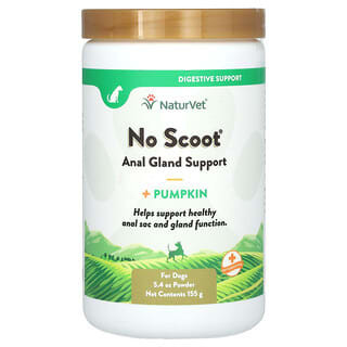 NaturVet, No Scoot 南瓜補充劑粉，5.4 盎司（155 克）