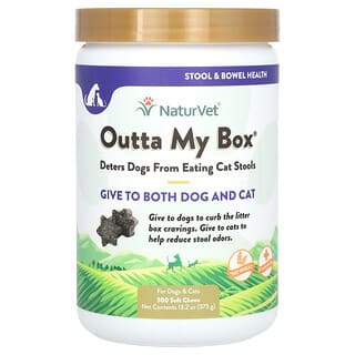 NaturVet, Outta My Box, Para perros y gatos`` 500 comprimidos masticables blandos, 375 g (13,2 oz)