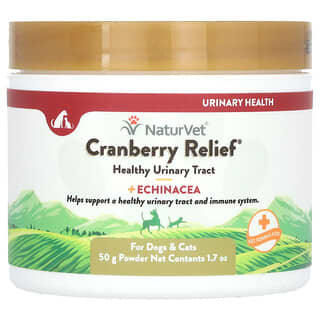 NaturVet, Cranberry Relief, с эхинацеей, для собак и кошек, 50 г (1,7 унции)