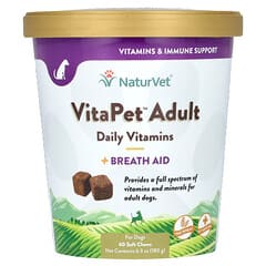 VitaPet Dewasa, Vitamin Harian + Bantuan Napas, Untuk Anjing, 60 ...
