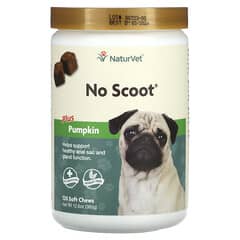 NaturVet, No Scoot Plus à la citrouille, Pour chiens, 120 friandises à mâcher, 360 g