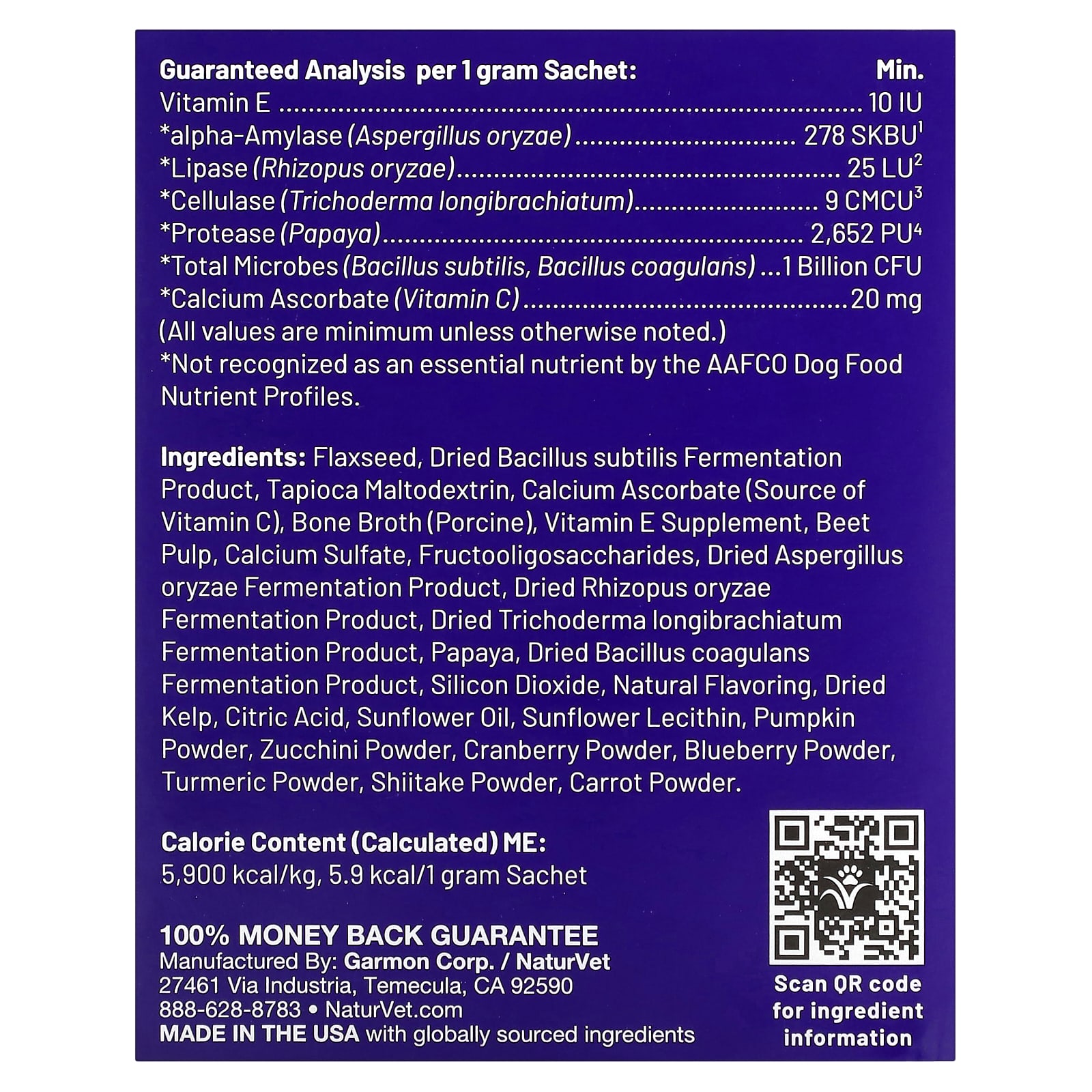 NaturVet, Probiotics + Superfoods, Digestive Powder, For Dogs, 30