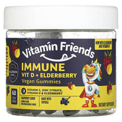 Vitamin Friends, Immune Probiotic Vegan Gummies, Orange, 60 Pektin-Fruchtgummis