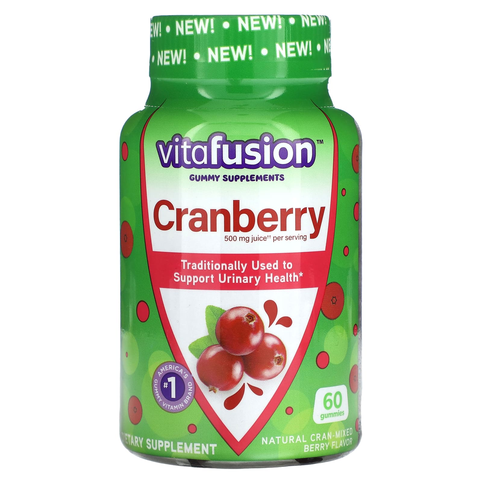 VitaFusion, Cranberry, CranMixed Berry, 500 mg, 60 Gummies (250 mg per Gummy)