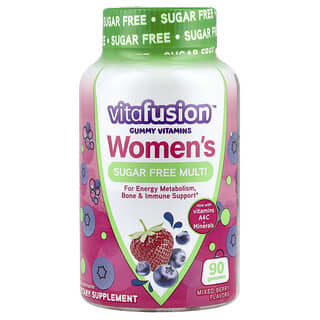 VitaFusion, Women's Sugar Free Multi, Multivitamine für Frauen, gemischte Beeren, 90 Fruchtgummis