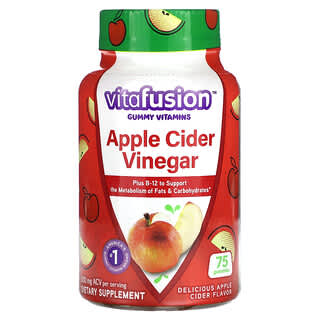 VitaFusion‏, סוכריות גומי ויטמינים, חומץ סיידר תפוחים, 500 מ“ג, 75 סוכריות גומי (250 מ“ג לכל סוכריית גומי)