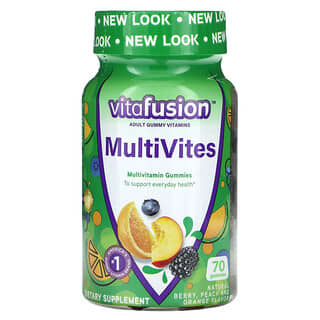 VitaFusion, MultiVites, Multivitamin Gummies, Natural Berry, Peach & Orange, 70 Gummies