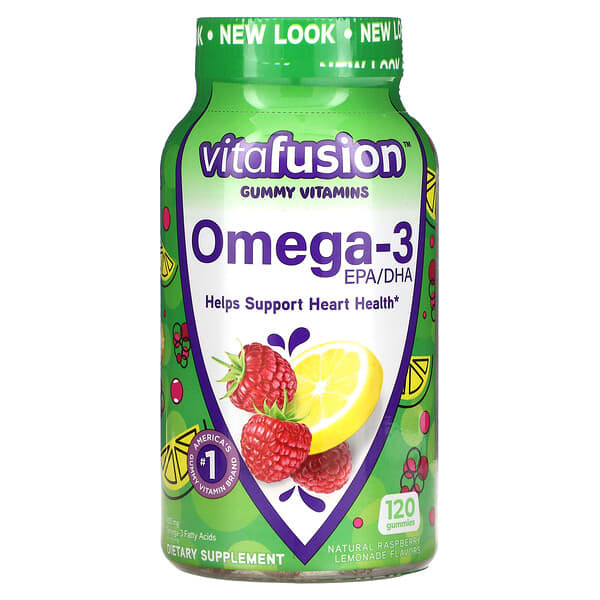 VitaFusion, 歐米伽-3，EPA/DHA，120 粒軟糖