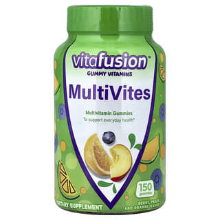 VitaFusion, MultiVites, Gomitas multivitamínicas, Baya natural, Melocotón y naranja, 150 gomitas
