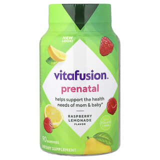 فيتافيوجن‏, علكات PreNatal Vitamins ، توت العليق والليمون الطبيعي ، 90 علكة