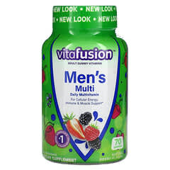 VitaFusion, повноцінний комплекс мультивітамінів для чоловіків, зі смаком натуральних ягід, 70 жувальних таблеток