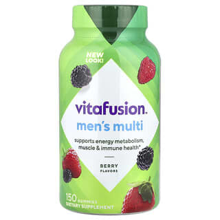 VitaFusion, Gomas Multivitamínicas Masculinas, Frutos Silvestres, 150 Gomas