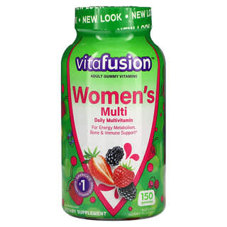VitaFusion (فيتافيوجن)‏, أقراص مضغ فيتامينات  للنساء، بنكهات التوت الطبيعية، 150 قرص