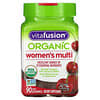 Органический мультивитамин для женщин, дикая вишня, 90 веганских жевательных таблеток