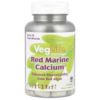 VegLife, Red Marine Calcium ™, 90 таблеток