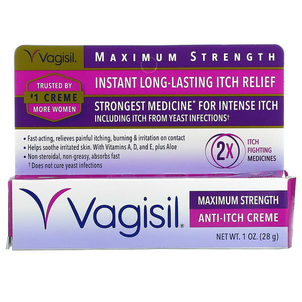 Vagisil, 緩解瘙癢霜，特強型，1 盎司（28 克）