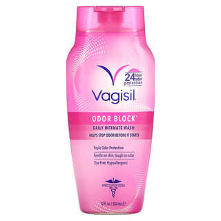 Vagisil, Odor Block, Solución de higiene íntima de uso diario, 354 ml (12 oz. líq.)