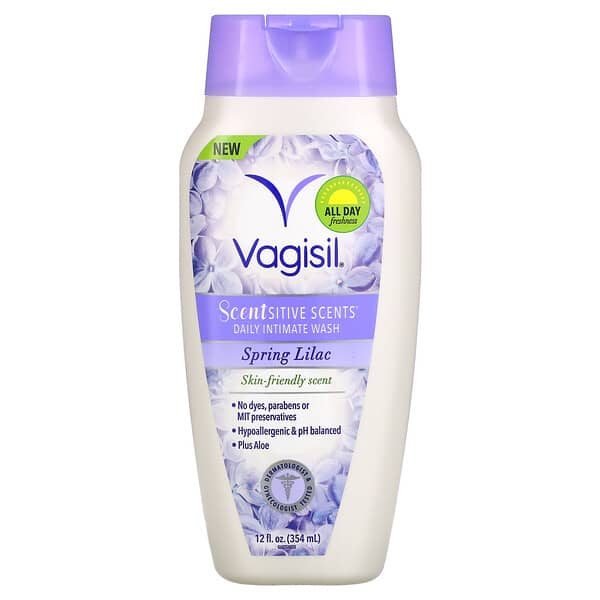 Vagisil, Scentsitive Scents（センシティブセンツ）、毎日使えるデリケートゾーン用ボディウォッシュ、スプリングライラック、354ml（12液量オンス）