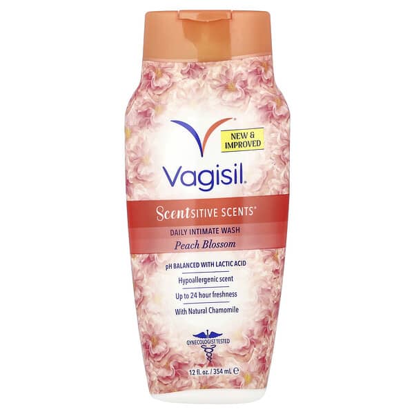 Vagisil, Scentsitive Scents®, 데일리 인티메이트 워시, 피치 블라섬, 354ml(12fl oz)