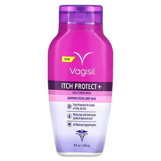 Vagisil, Daily Creme Wash, Itch Protect +, 8 fl oz (240 ml)