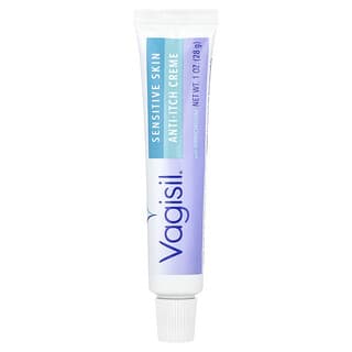 Vagisil, Crema para la comezón, Máxima concentración, Piel sensible, 28 g (1 oz)