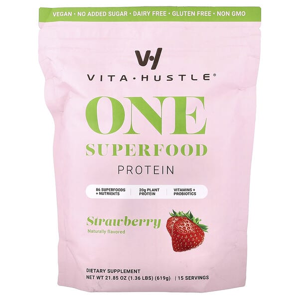 One Superfood Protein, Strawberry, 1.36 lbs (619 g)