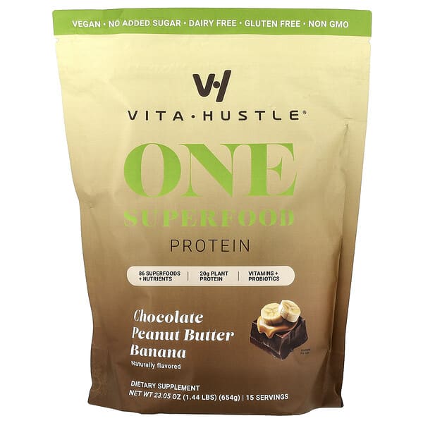One Superfood Protein, Chocolate Peanut Butter Banana, 1.44 lbs (654 g)