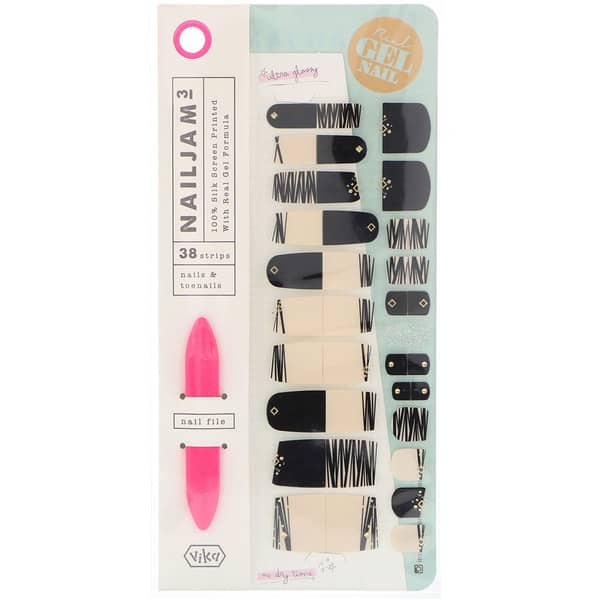 iherb.com | Vika Nailjam, Gel Nail Strips For Nails & Toenails