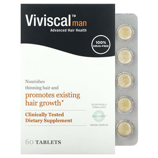Viviscal, Man Advanced Hair Health, 60 Comprimidos