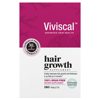 Viviscal, Hair Growth Supplement, 180 tabletta