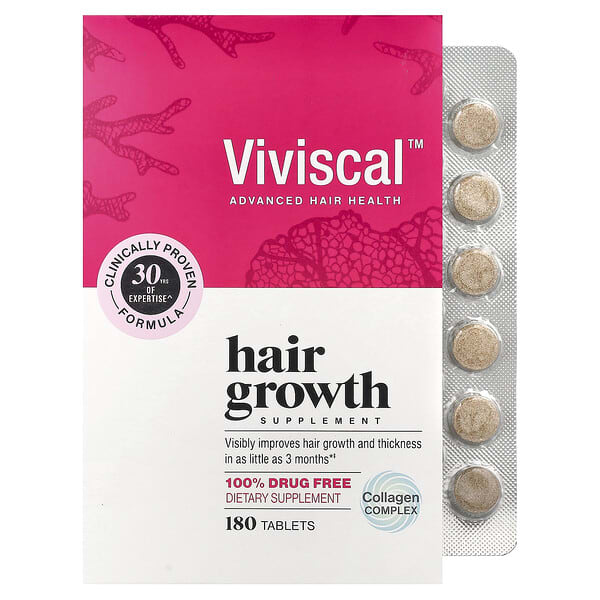 Viviscal, Hair Growth Supplement, 180 Tablets — product photo 1