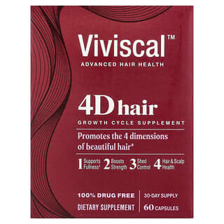 Viviscal, 4D Hair Growth Cycle Supplement, 60 Capsules