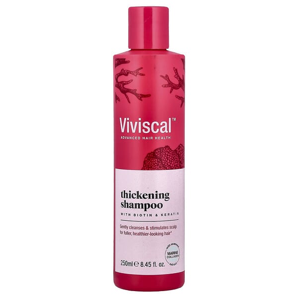 Viviscal, 모발 강화 샴푸, 비오틴 및 케라틴 함유, 250ml(8.45fl oz)