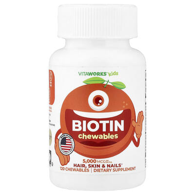 VitaWorks, Children's, Chewable Biovitamins, Orange Flavor, 120 Chewable Tablets